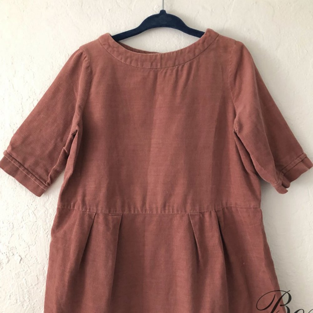 Bonpoint Girls Mauve Corduroy Dress Sz 4